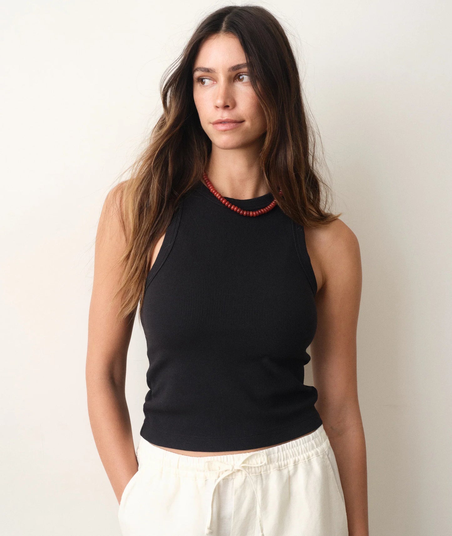 Marine Layer Lexi Rib Sun-In High Neck Tank