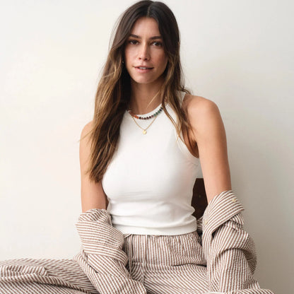 Marine Layer Lexi Rib Sun-In High Neck Tank