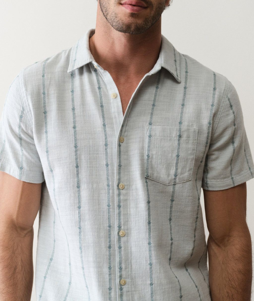 Marine Layer Classic Stretch Selvage Short Sleeve Shirt