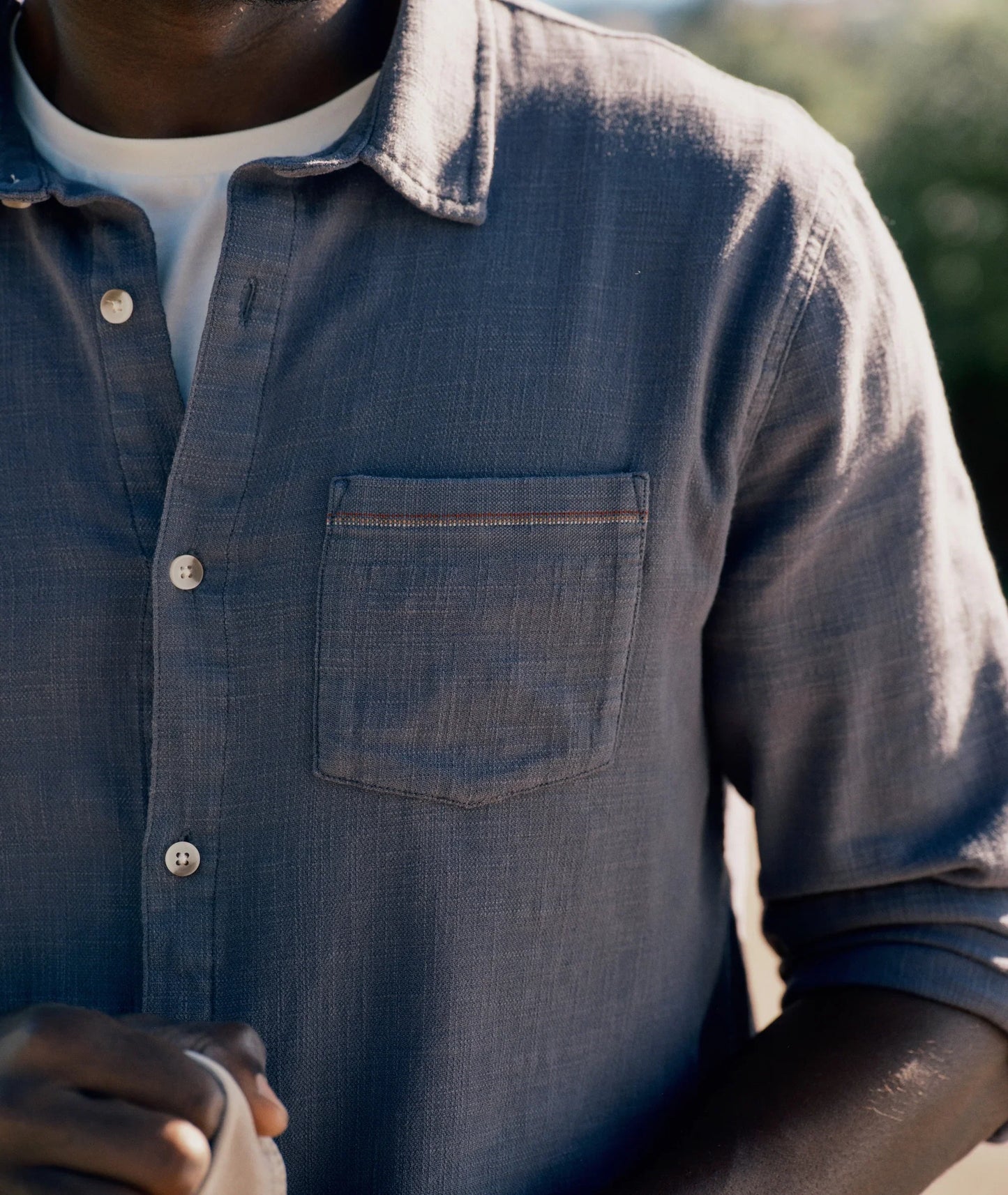 Marine Layer Classic Stretch Selvage Long Sleeve Shirt