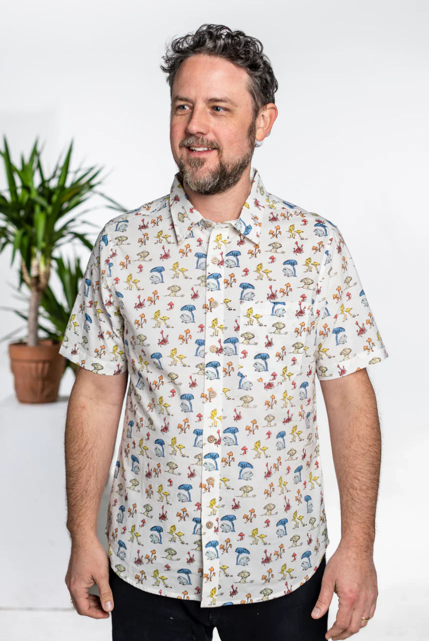 One World Brothers Mushrooms & Toads Shirt