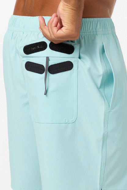 O'Neill Lennox Hermosa Solid Volley 17" Swim Trunks