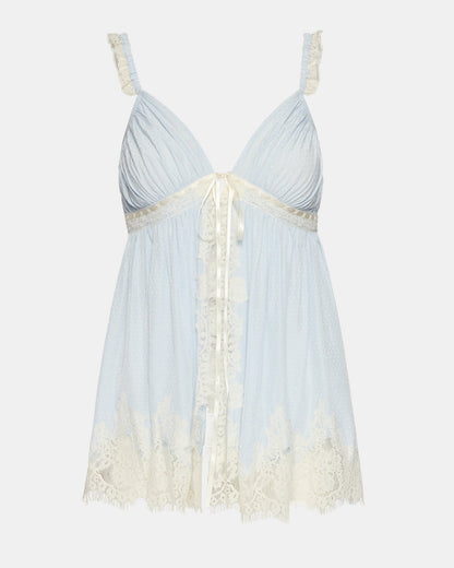 MAZIE TOP BLUE ICE