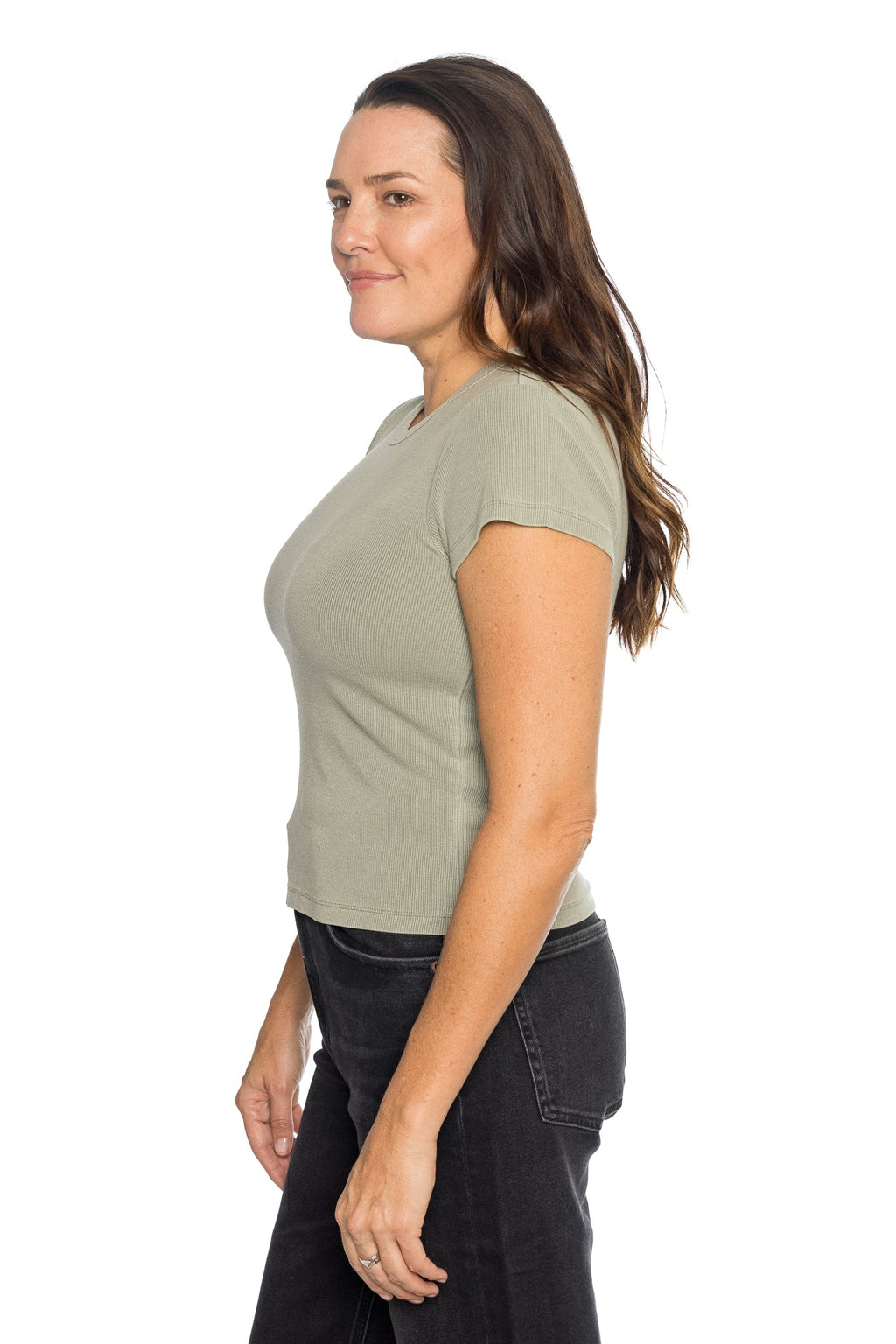 Lexi Rib Sun-In Crew Tee