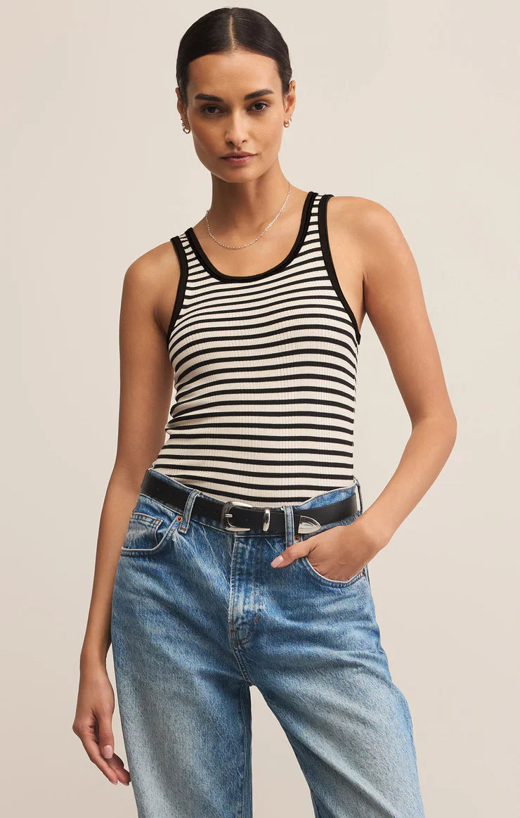 Classic Striped Scoop Tank