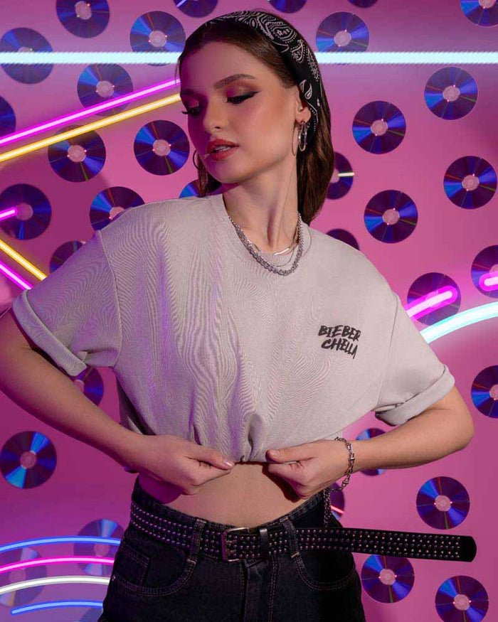 A . OVERSIZED PRINTED T-SHIRT