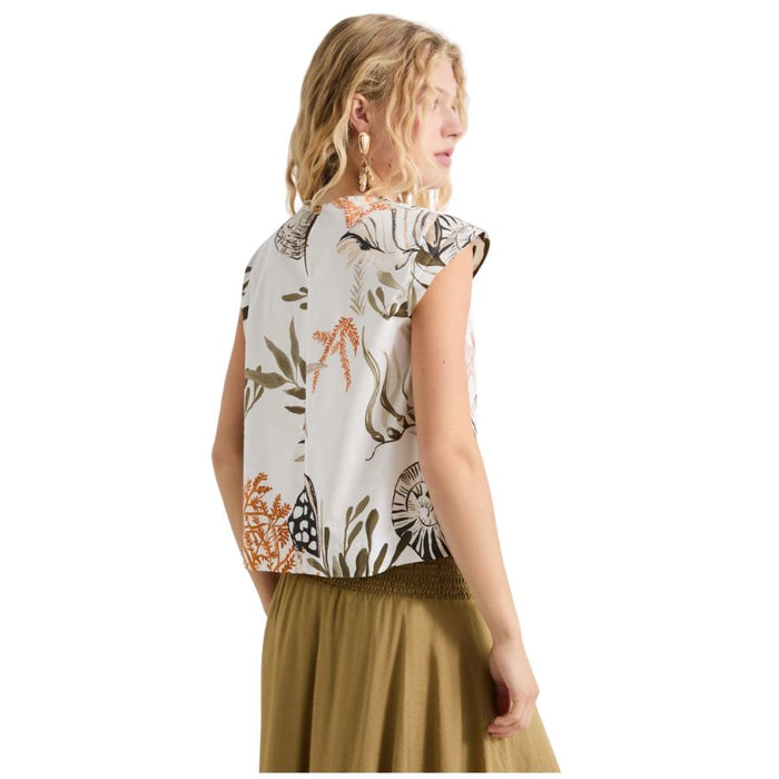 Affine Cotton Blend Womens Top 2613161102200