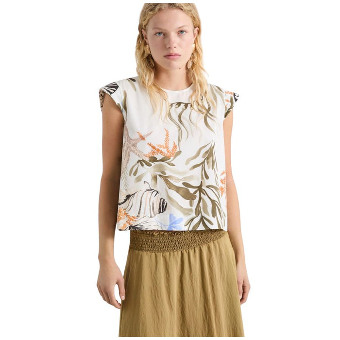 Affine Cotton Blend Womens Top 2613161102200