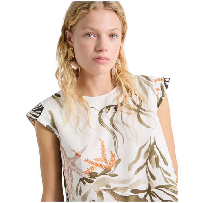 Affine Cotton Blend Womens Top 2613161102200