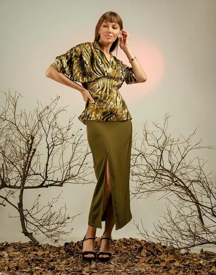 AMANI RELAXED FIT PRINTED TOP
