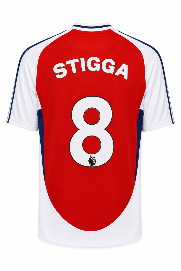 Arsenal Home Name and Number - Catch Body Customs