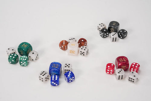 Backgammon Dice Set - Marbled - Game - Chess-House