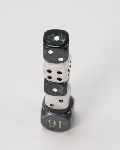 Backgammon Dice Set - Marbled - Game - Chess-House