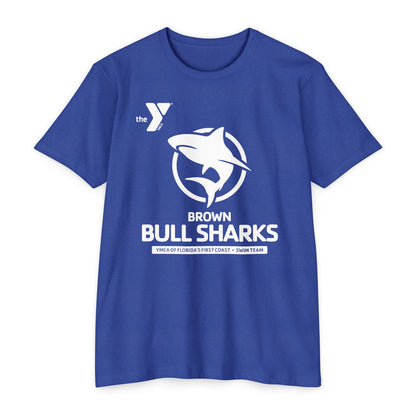 Brown Bull Sharks Unisex CVC Jersey T-shirt