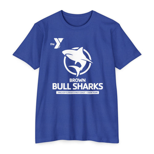 Brown Bull Sharks Unisex CVC Jersey T-shirt