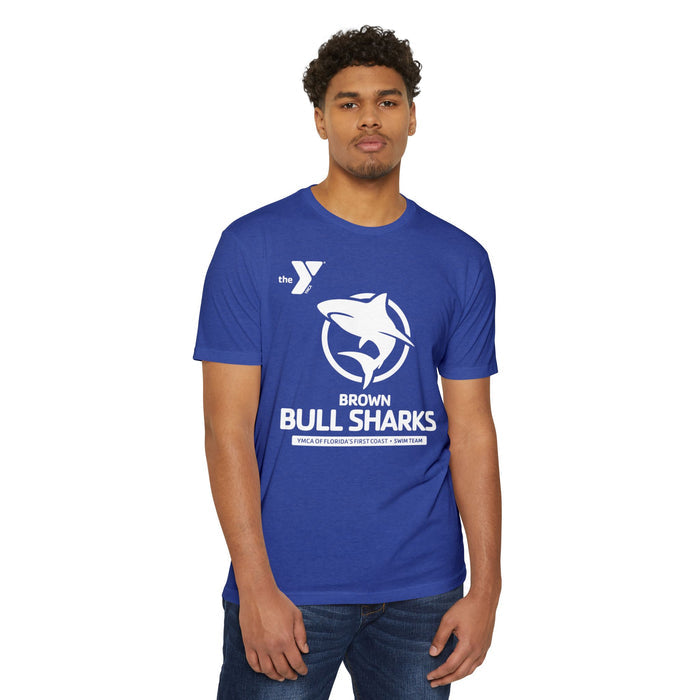 Brown Bull Sharks Unisex CVC Jersey T-shirt