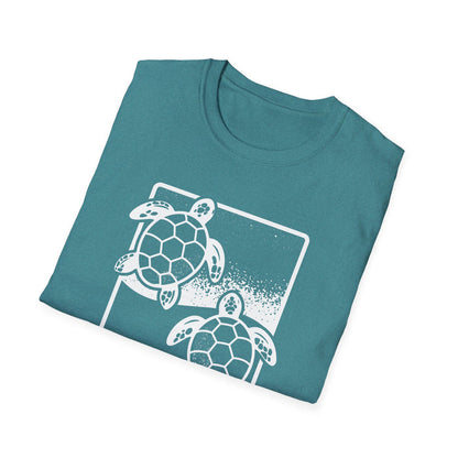Brown Y Twin Sea Turtles Unisex Softstyle T-Shirt