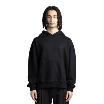 Cabinet Noir x Banx 10th Anniversary Oversized Pullover Hoodie White Black Red Font Logo