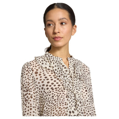 Canapa Ruffle Front Womens Shirt 2613111151200