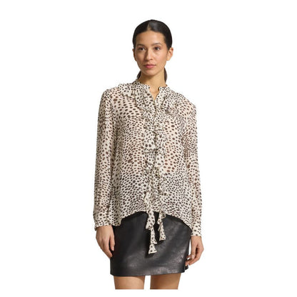 Canapa Ruffle Front Womens Shirt 2613111151200