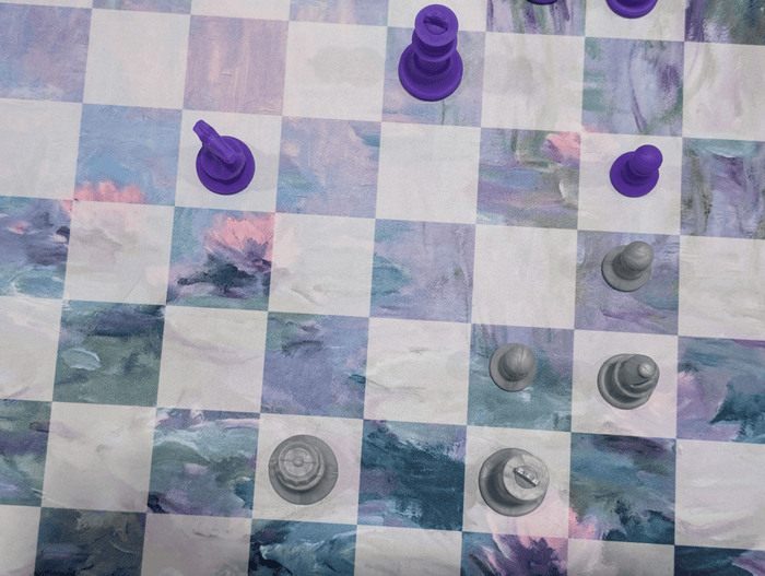 A Chess Set for Mom - Watercolor Lilies by Epic Chess Boards - Chess Set - Chess-House
