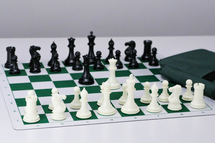 Commander Staunton Flex Pad Chess Set Combo - Chess Set - Chess-House
