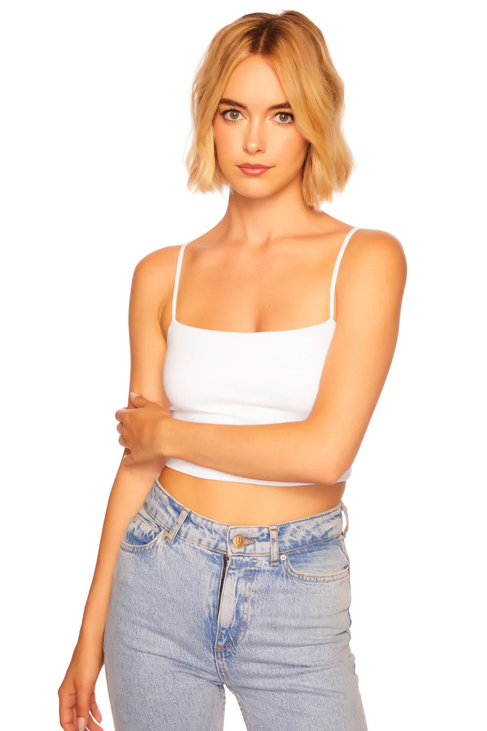 Susana Monaco Essential String Crop Top