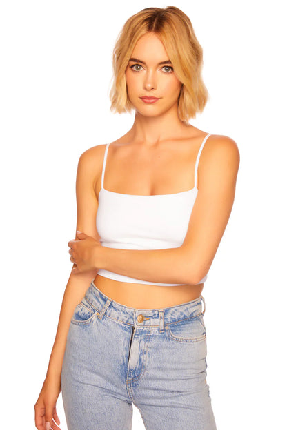 Susana Monaco Essential String Crop Top