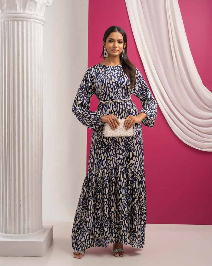 DAISY STREET PRINTED MAXI DRESS