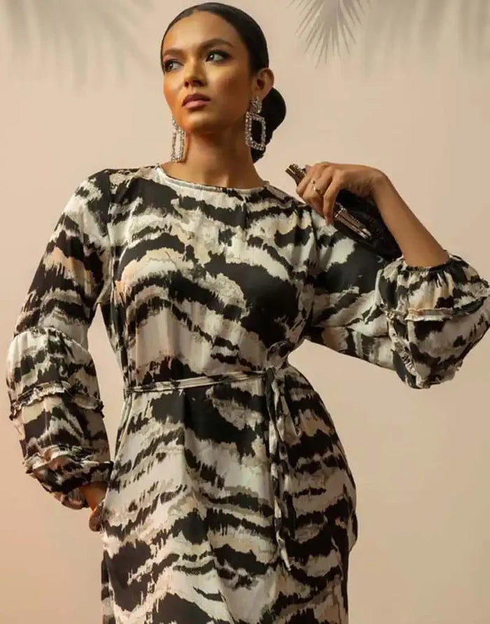 DAISY STREET PRINTED MAXI DRESS