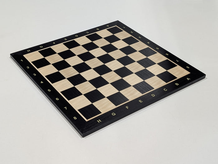 DEAL ITEM: 19" Wooden Chess Board with coordinates - Black Stained - Open Box - Chess-House