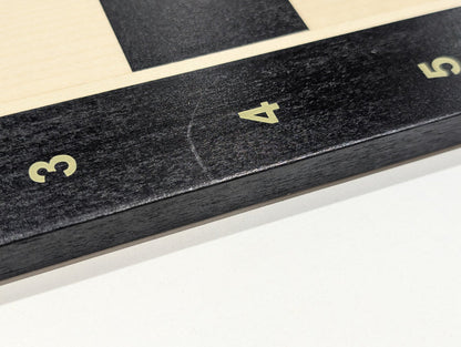 DEAL ITEM: 19" Wooden Chess Board with coordinates - Black Stained - Open Box - Chess-House