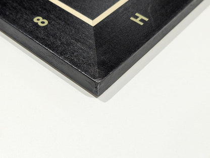 DEAL ITEM: 19" Wooden Chess Board with coordinates - Black Stained - Open Box - Chess-House