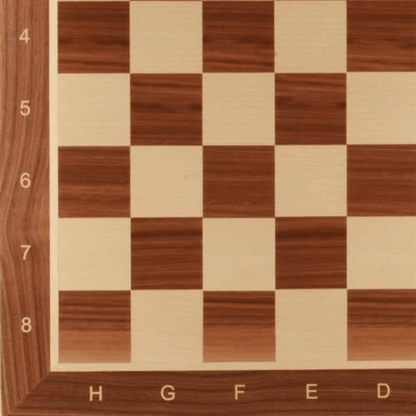 DEAL ITEM: 19" Wooden Chess Board with coordinates - Walnut Garage Sale