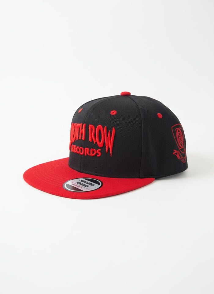 Death Row Records Snapback Cap – Black & Red - Catch Body Customs