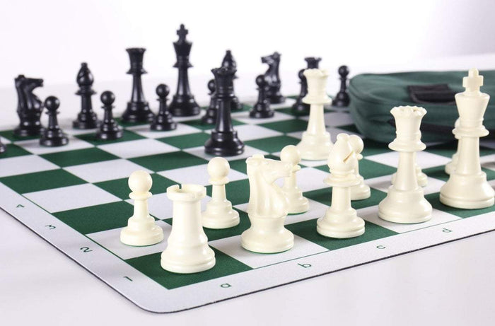 Deluxe Heavy Club Flex Pad Chess Set Combo - Chess Set - Chess-House