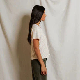 Perfect White Tee Erin Brushed Sweater Stripe Tee