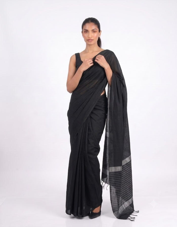 ETHNIC FUSION HANDLOOM SAREE
