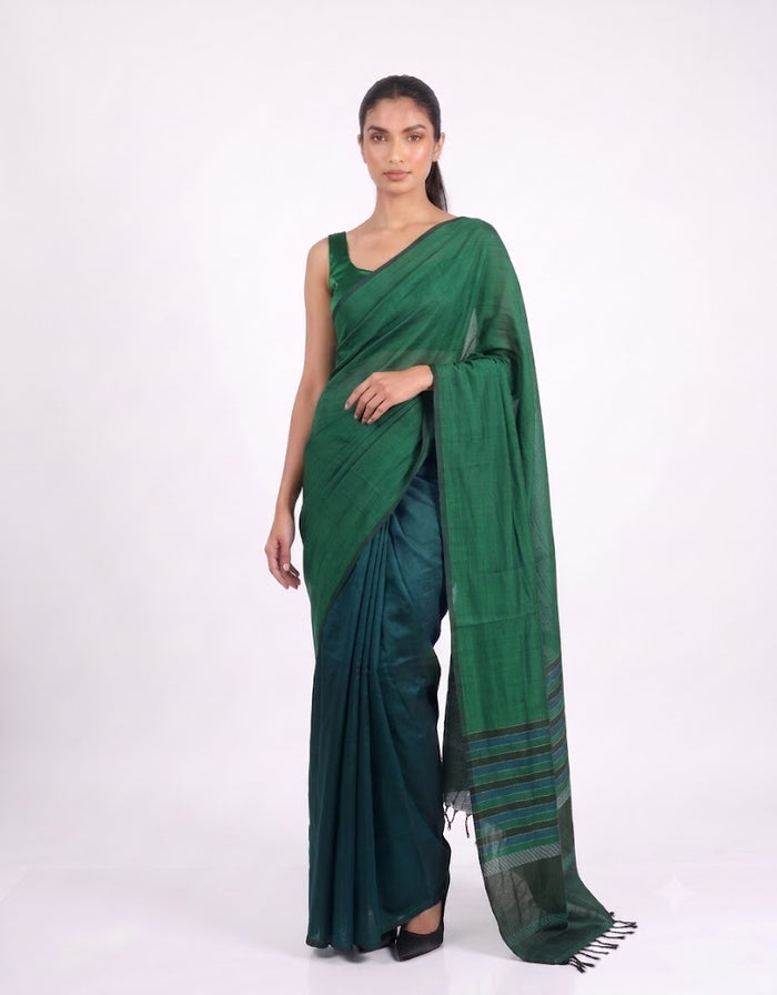 ETHNIC FUSION HANDLOOM SAREE