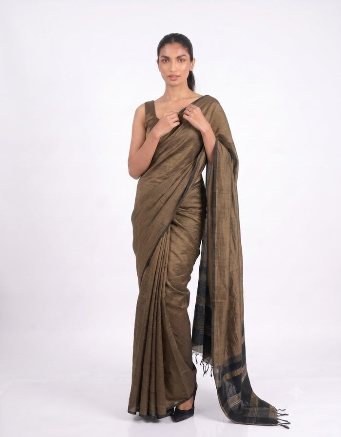ETHNIC FUSION HANDLOOM SAREE