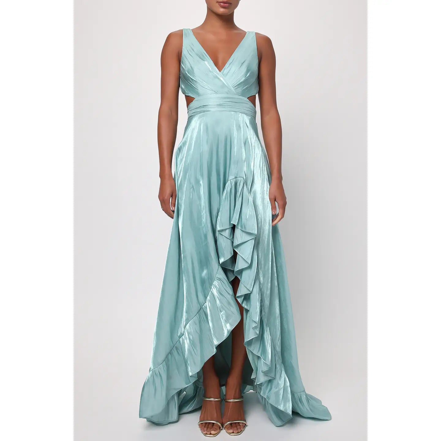 Lulus Rylee Satin Maxi Dress