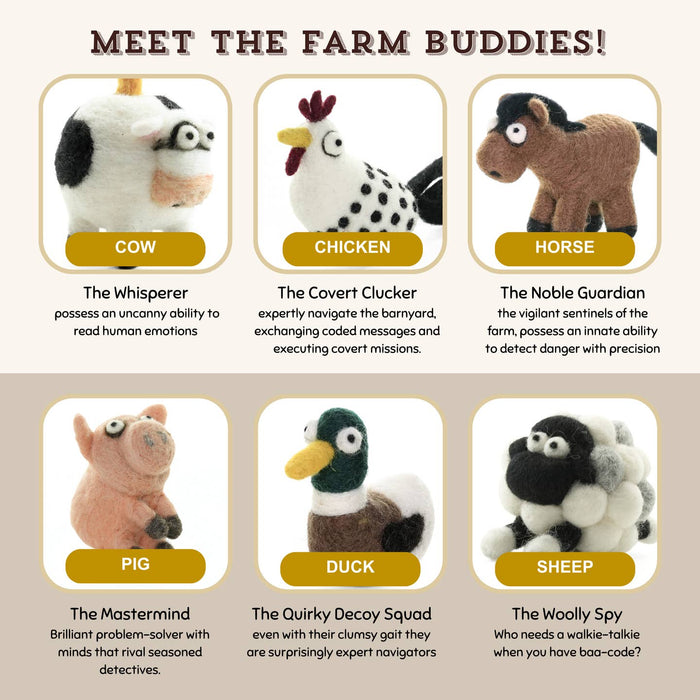 Farm Collection Needle Felting Kit