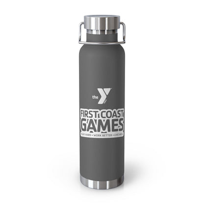 First Coast Games - Copper Vacuum Insulated Bottle, 22oz