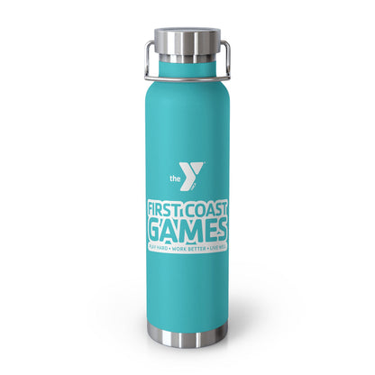 First Coast Games - Copper Vacuum Insulated Bottle, 22oz