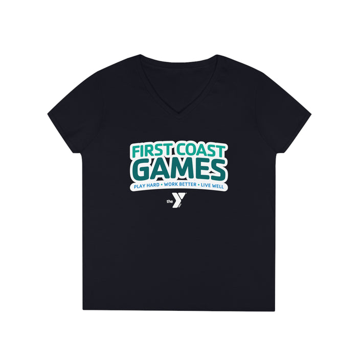 First Coast Games - Ladies' V-Neck T-Shirt
