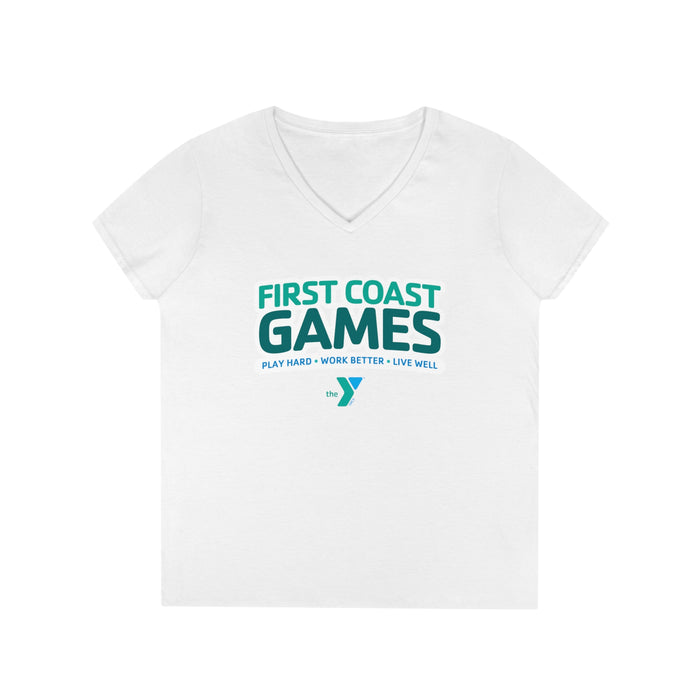 First Coast Games - Ladies' V-Neck T-Shirt