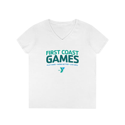 First Coast Games - Ladies' V-Neck T-Shirt