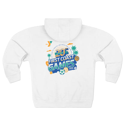 First Coast Games 2025 - 20th Anniversary Unisex Zip Hoodie