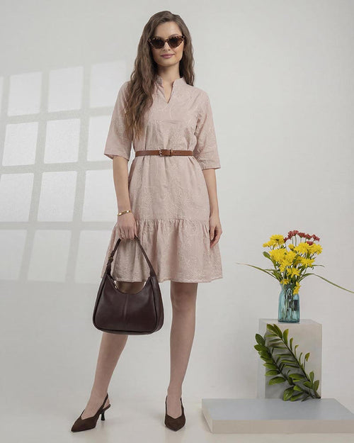 GIVO EMBROIDERED DRESS