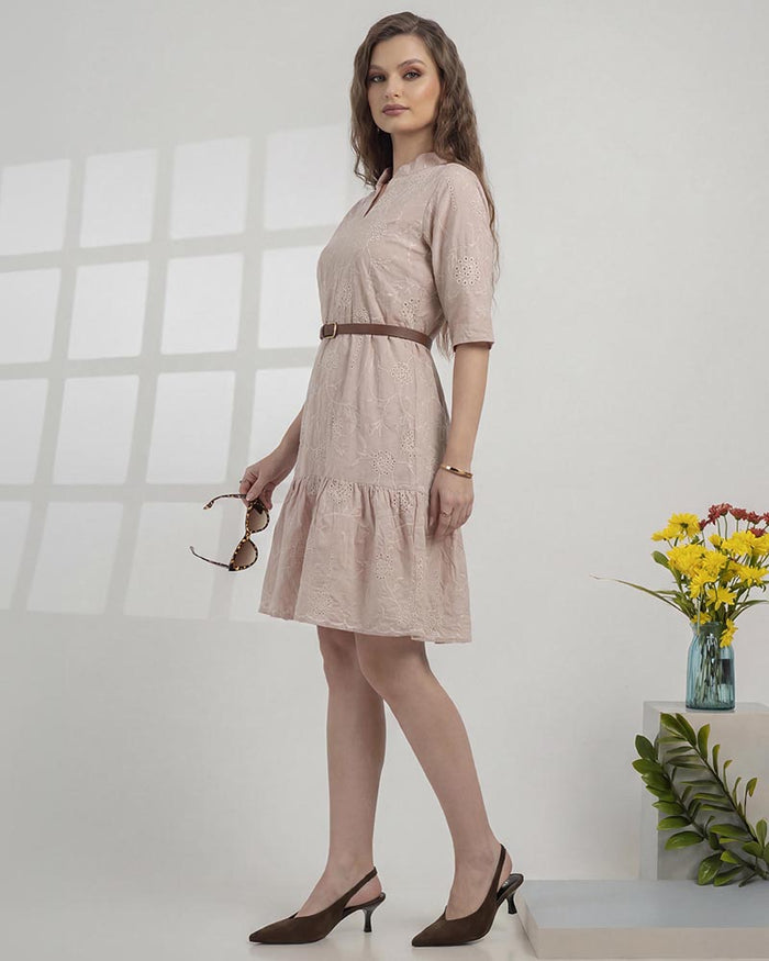 GIVO EMBROIDERED DRESS